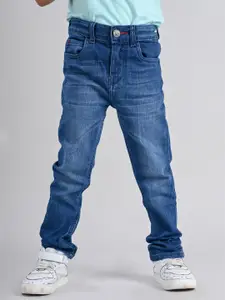 TALES & STORIES Boys Blue Slim Fit Mid-Rise Clean Look Jeans