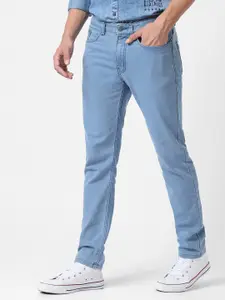 Urbano Fashion Men Blue Slim Fit Mid-Rise Clean Look Stretchable Jeans