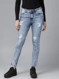 The Roadster Lifestyle Co. Women Skinny Fit Mid-Rise Stretchable Jeans
