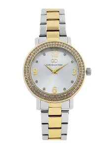 GIO COLLECTION Women Silver-Toned Dial Watch G2012-44