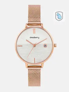 DressBerry Women White Analogue Watch MFB-PN-CHR-S1921