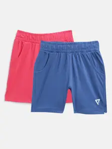 PROTEENS Girls Pack Of 2 Solid Regular Shorts