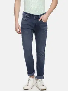 Pepe Jeans Men Blue Lenard Vapour Fit Mid-Rise Clean Look Stretchable Jeans