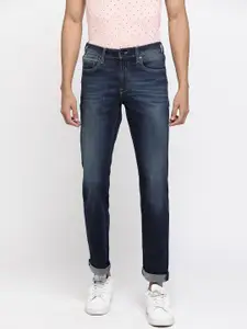 Pepe Jeans Men Blue Straight Fit Heavy Fade Stretchable Jeans