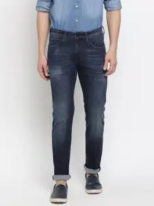 Pepe Jeans Men Blue Slim Fit Mid-Rise Clean Look Stretchable Jeans