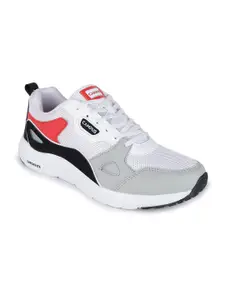 Campus Men White & Black Mesh Running Shoes
