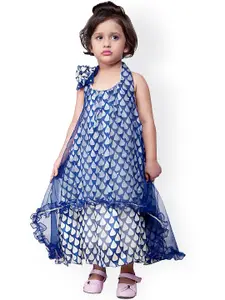 StyleStone Blue Printed Maxi Dress