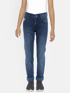 Pepe Jeans Boys Navy Blue Slim Fit Mid-Rise Clean Look Stretchable Jeans