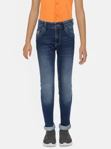 Pepe Jeans Boys Blue Regular Fit Mid-Rise Clean Look Jeans