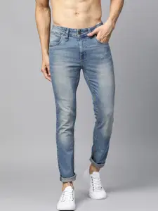 Roadster Men Blue Skinny Fit Mid-Rise Clean Look Stretchable Jeans