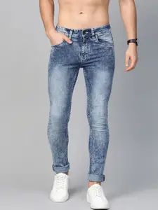 Roadster Men Navy Blue Skinny Fit Mid-Rise Clean Look Stretchable Jeans