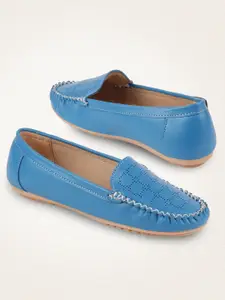 FAUSTO Women Blue Loafers