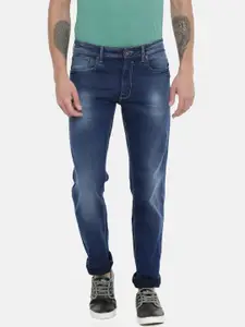 Pepe Jeans Men Blue Boone Holborne Fit Mid-Rise Clean Look Stretchable Jeans