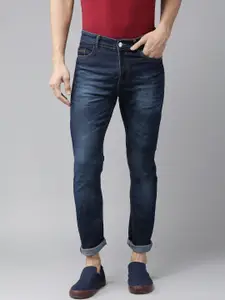 Hubberholme Men Navy Blue Slim Fit Mid-Rise Clean Look Jeans