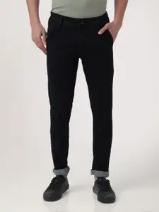 IVOC Men Black Skinny Fit Mid-Rise Clean Look Jeans