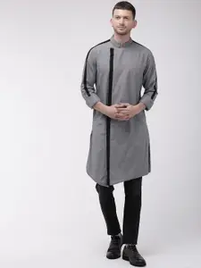 The Indian Garage Co Men Grey Kurta
