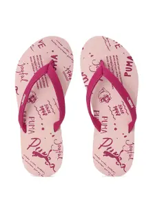 Puma Women Pink Printed Thong Flip-Flops