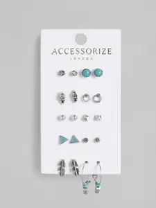Accessorize London Women 10-Pack Stud Earrings