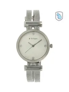 Titan Purple Women Silver Analogue watch NL9942SM01