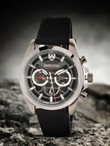 Swiss Eagle Men Black Analogue Watch SE-9165-01