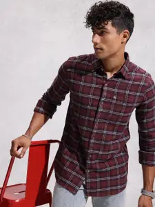 WROGN Pure Cotton Checked Casual Shirt