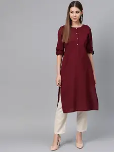 W Straight Cotton Kurta
