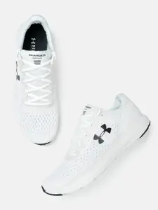 UNDER ARMOUR Men White Solid Charged Impulse Running Shoes
