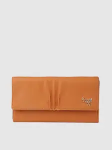 Baggit Women Orange Solid Two Fold Wallet