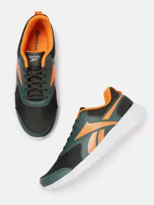 Reebok Men Olive Green Woven Design Speed Running Shoes
