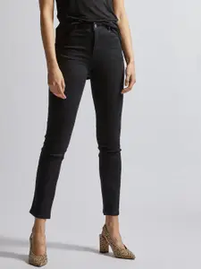 DOROTHY PERKINS Women Black Regular Fit Mid-Rise Clean Look Stretchable Jeans