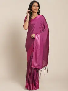 Saree mall Purple Geometric Self Design Saree