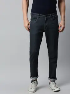WROGN Men Blue Regular Fit Mid-Rise Clean Look Jeans