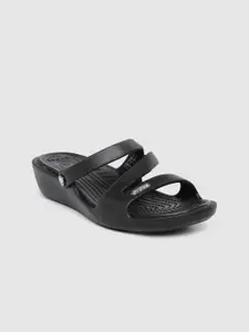 Crocs Patricia  Women Black Solid Comfort Heels