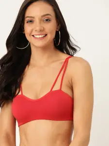DressBerry Red Solid Non-Wired Non Padded Everyday Bra PM-SC-SD-FS-01
