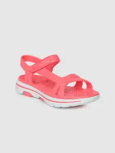 Skechers Women Pink GO WALK 5 Sports Sandals