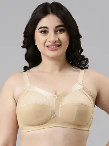 Enamor Skin Non-Wired Non Padded Full Coverage Full Support Daily wear Bra with Lace A014