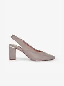DOROTHY PERKINS Women Taupe Solid Pumps