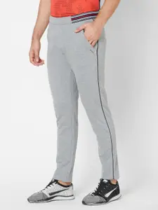 Sweet Dreams Men Grey Melange Solid Straight Fit Athleisure Track Pants