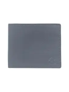 Kara Men Blue Solid Two Fold Leather Wallet