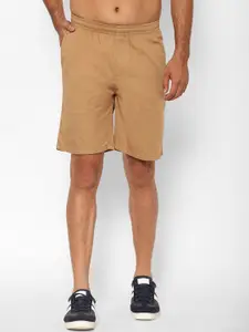 SAPPER Men Khaki Solid Regular Fit Sports Shorts