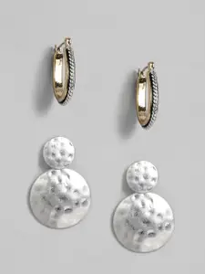 Anouk Silver-Plated Set of 2 Earrings