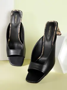 CORSICA Women Black Solid Block Heels