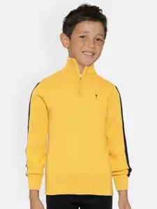 Palm Tree Boys Yellow Solid Sustainable Pullover