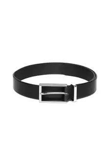 Marks & Spencer Men Black Leather Solid Belt