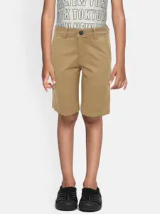 Gini and Jony Boys Khaki Solid Regular Fit Chino Shorts