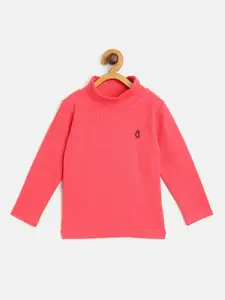 Gini and Jony Girls Pink Solid Top
