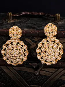Sukkhi Gold-Plated Classic Drop Filigree Earrings