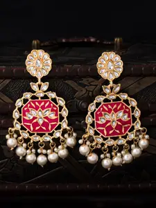 Sukkhi Gold-Plated Crescent Shaped Chandbalis