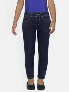 Pepe Jeans Girls Navy Blue Slim Fit LETI IP Clean Look Jeans
