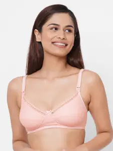 Inner Sense Pink Organic Cotton Antimicrobial Non-Wired Non Padded Nursing Sustainable Bra IMB002C